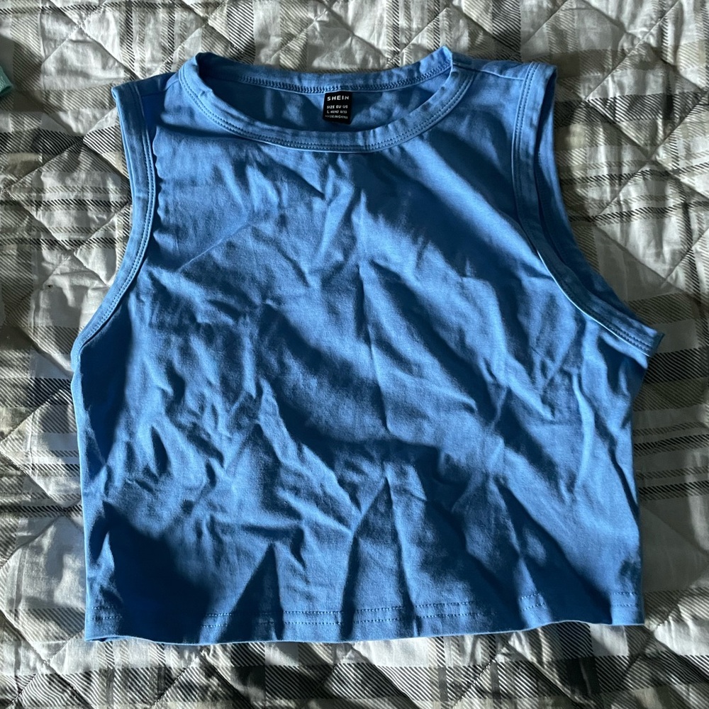 SHEIN blue tank top
